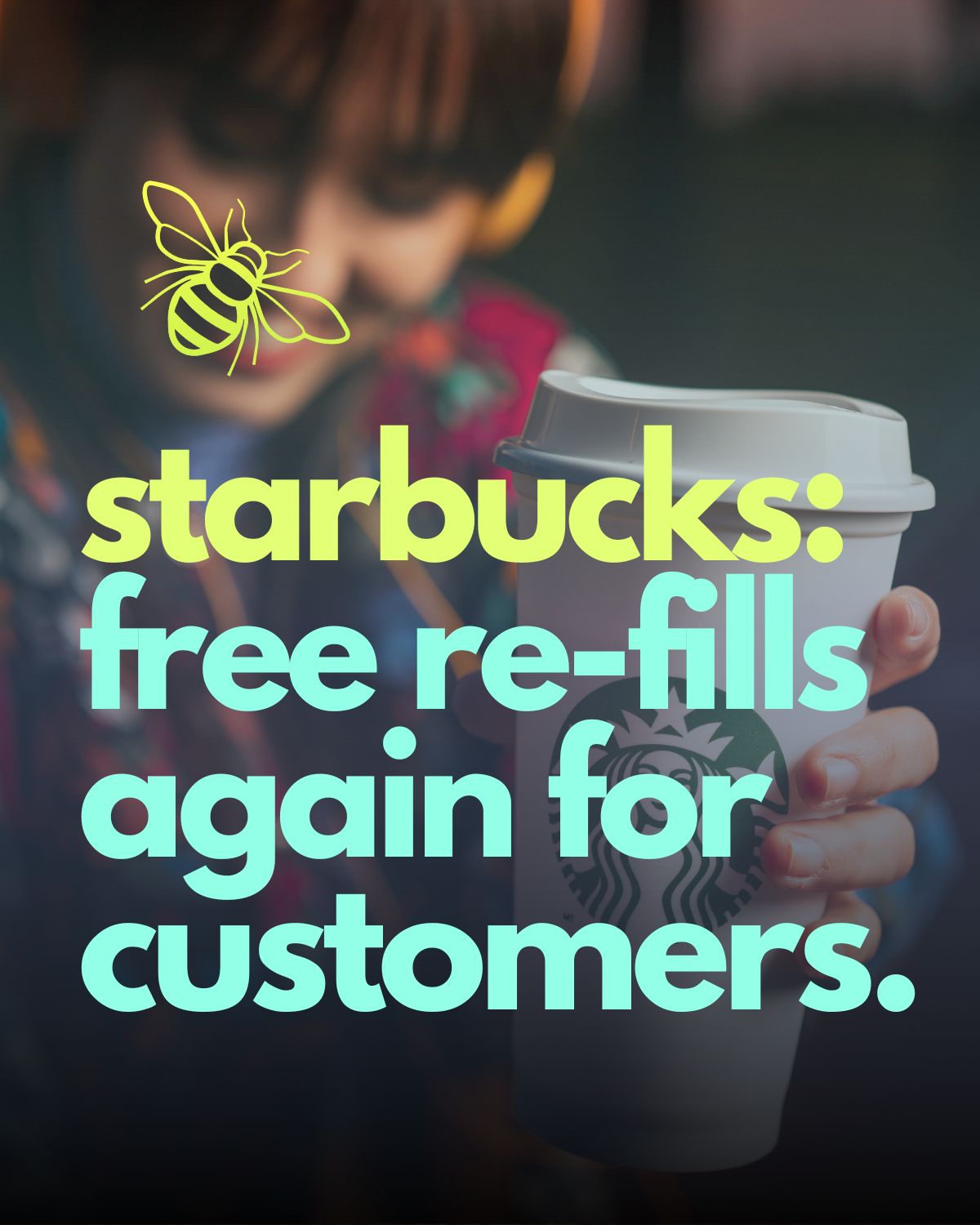 It's back!!! Starbucks: Free re-fills & condiment bar!!!